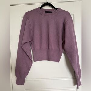 Zara Lavender Crew Neck Sweater